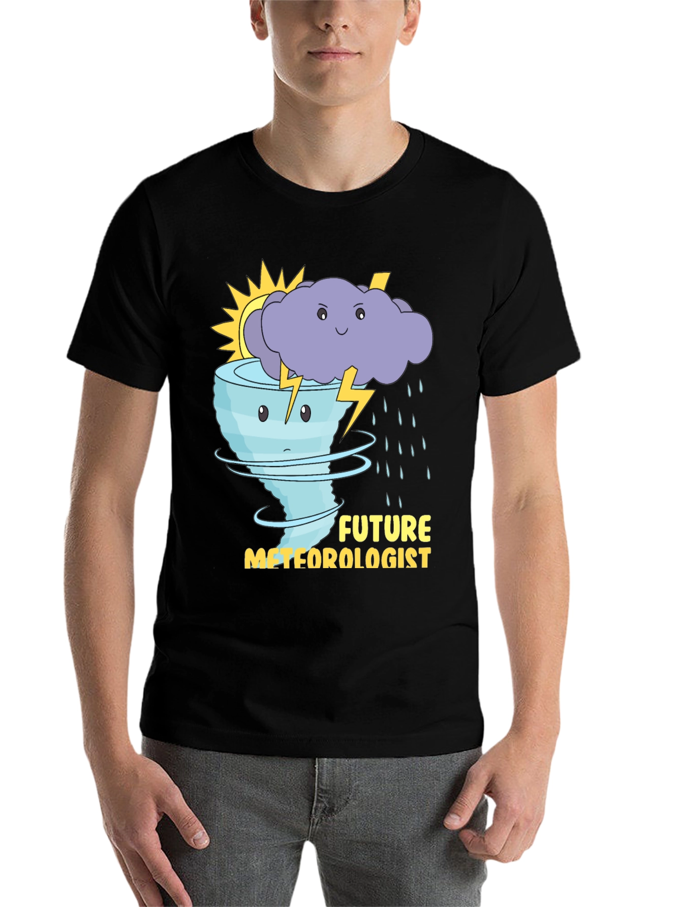 Future Meteorologist T-Shirt: Weather Cartoon Graphic Tee