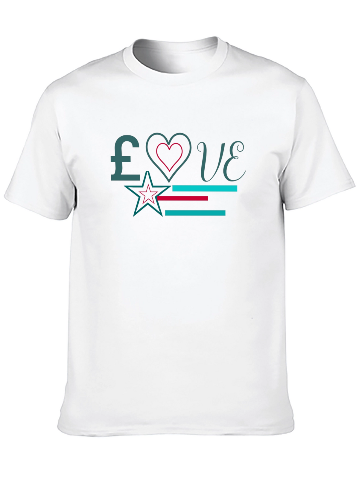 Love Graphic Print Black T-Shirt