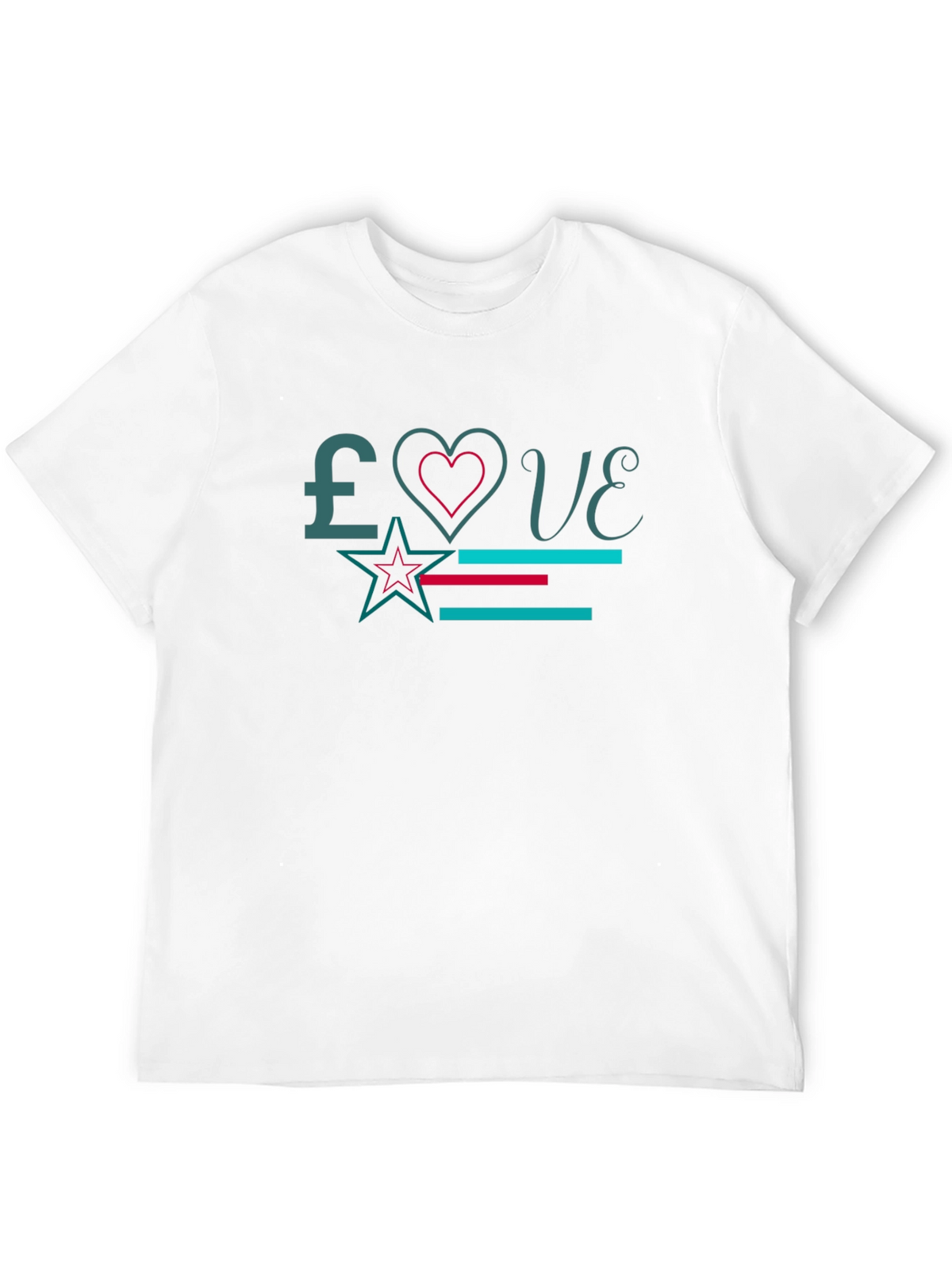 Love Graphic Print Black T-Shirt
