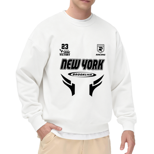 NEW YORK Brooklyn Racing Retro Street Crewneck Sweatshirt