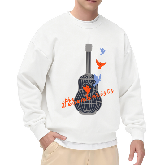 The Decemberists Guitar Bird Indie Band Vintage Crewneck Sweatshirt