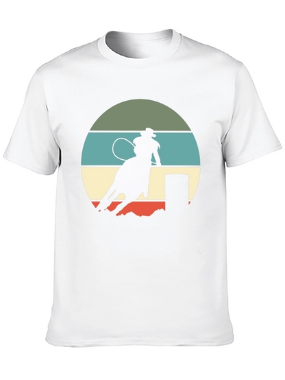Retro Rodeo T-Shirt - Barrel Racing Design