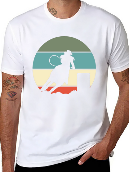 Retro Rodeo T-Shirt - Barrel Racing Design