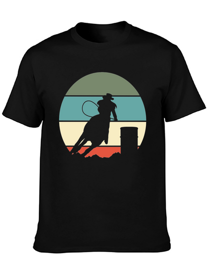 Retro Rodeo T-Shirt - Barrel Racing Design
