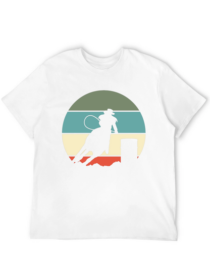 Retro Rodeo T-Shirt - Barrel Racing Design