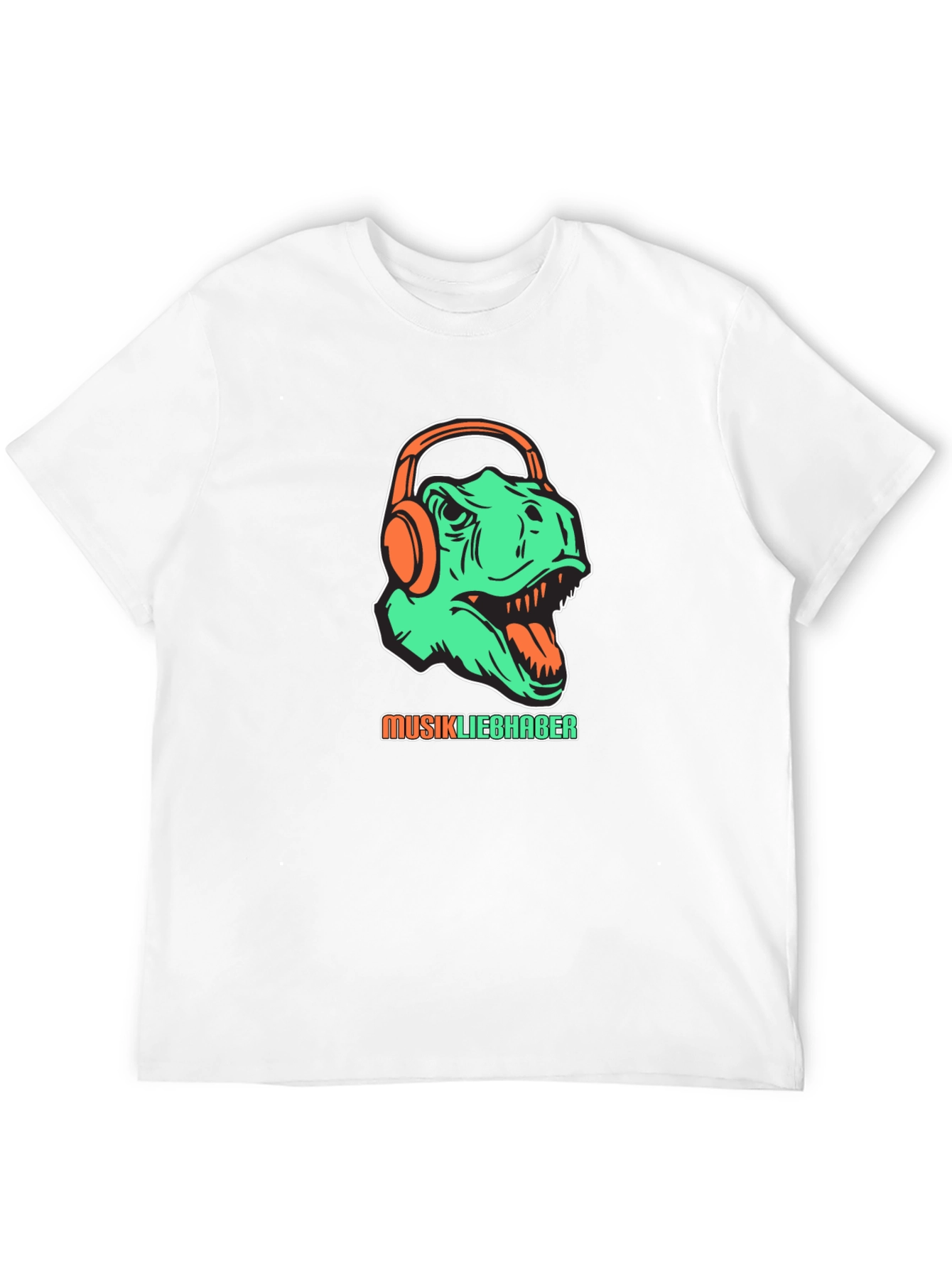 Dino Music Lover T-Shirt - Graphic Tee
