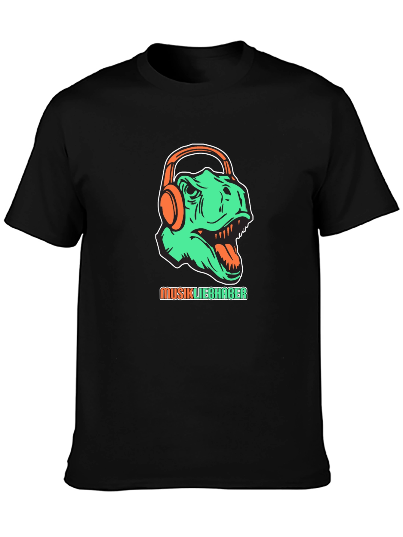 Dino Music Lover T-Shirt - Graphic Tee