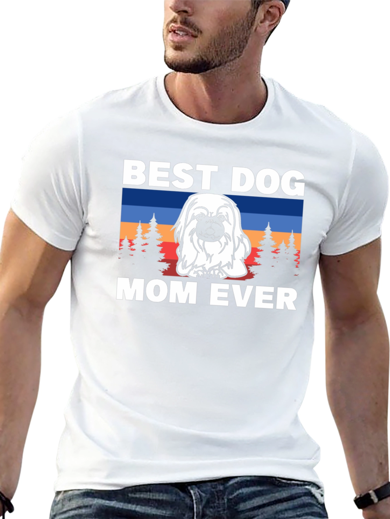 Best Dog Mom Ever T-Shirt - Cute Pekingese Design