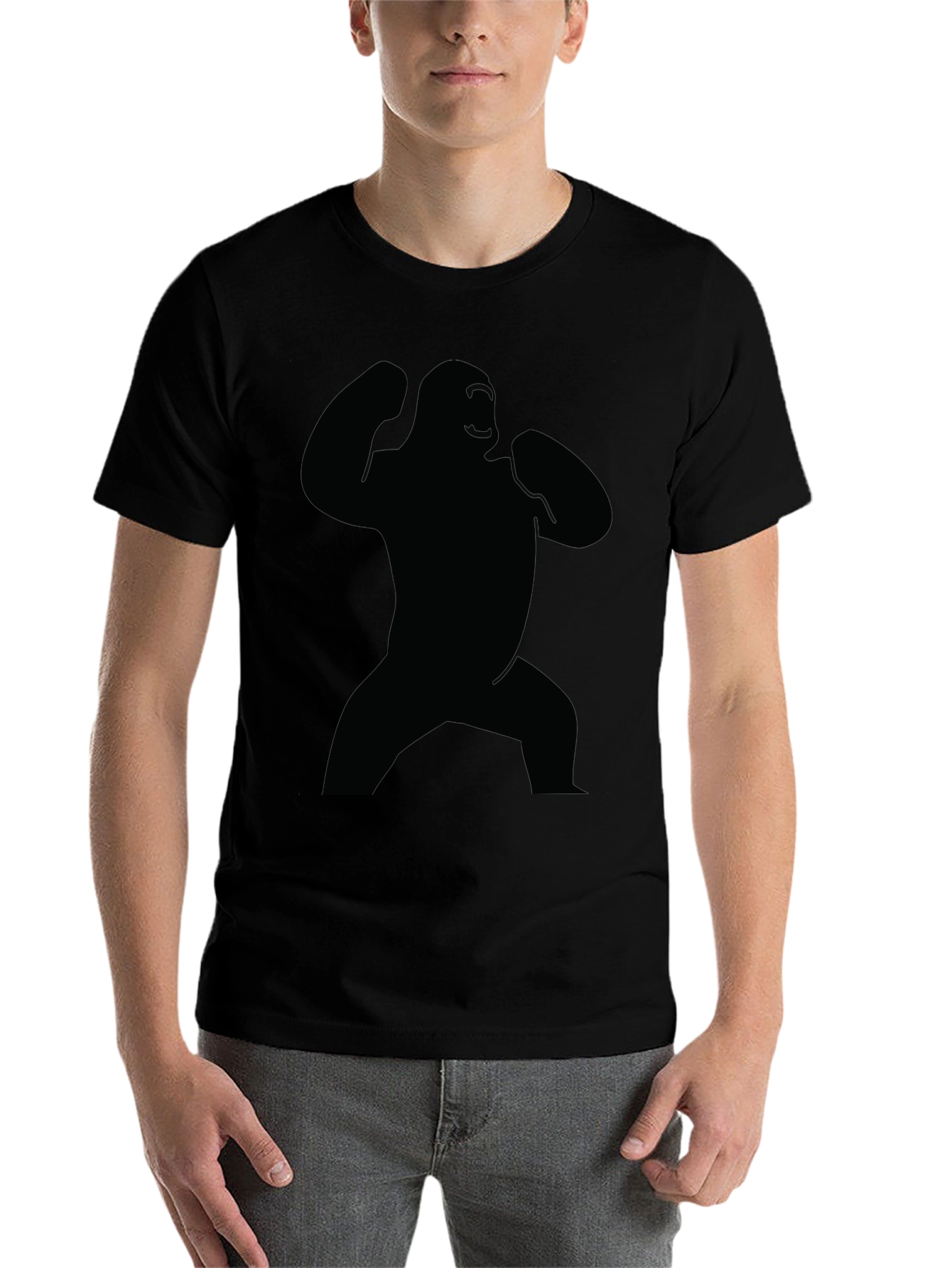 King Kong Silhouette Black T-Shirt