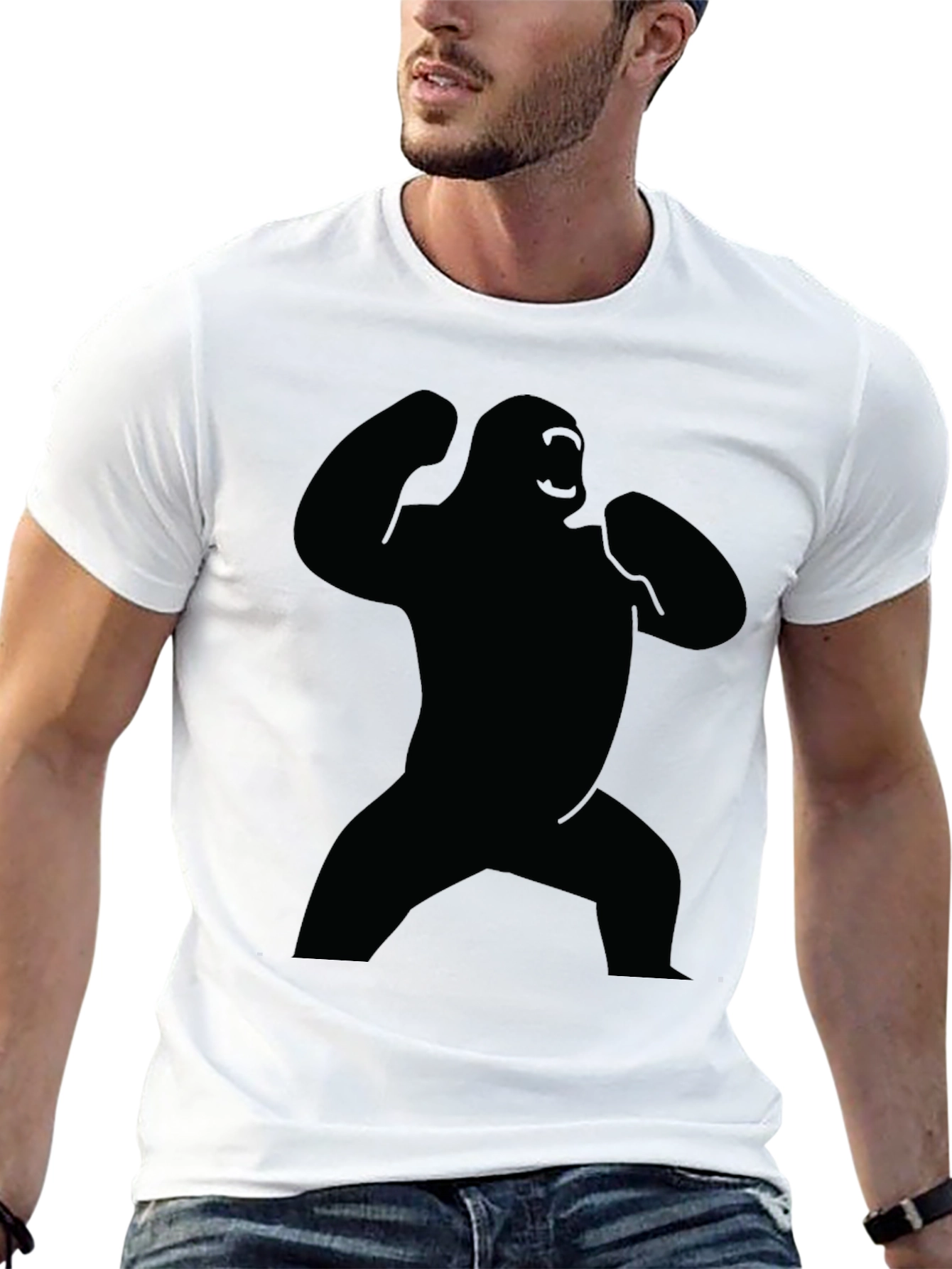 King Kong Silhouette Black T-Shirt