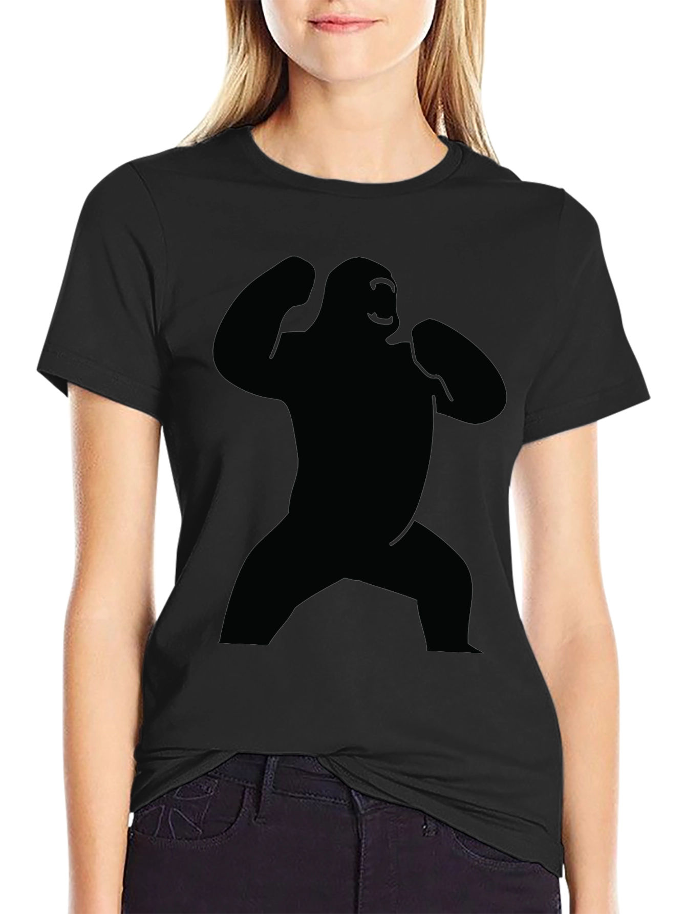 King Kong Silhouette Black T-Shirt