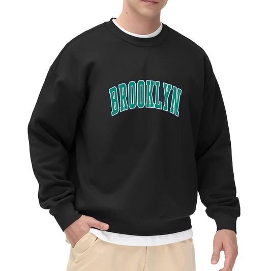 Retro Brooklyn Letter Vintage Crewneck Sweatshirt