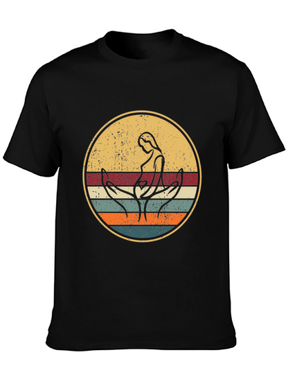 Retro Pregnancy Support T-Shirt