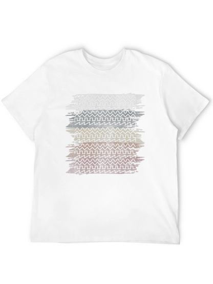 Retro Wave Pattern Mens T-Shirt