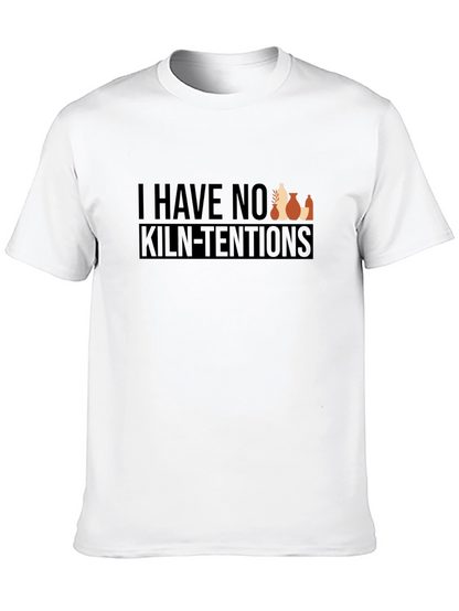 Pottery Humor T-Shirt - No Kiln-Tentions Graphic Tee