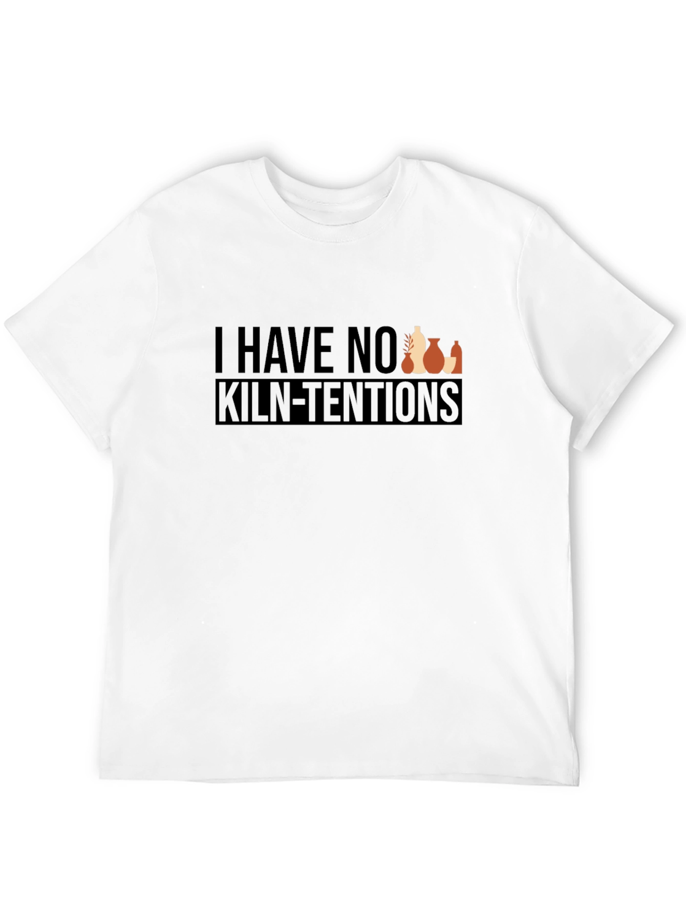 Pottery Humor T-Shirt - No Kiln-Tentions Graphic Tee