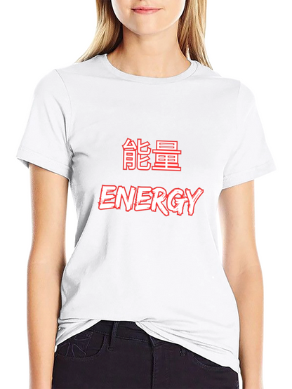 Energy Graphic T-Shirt - Black Crew Neck Tee
