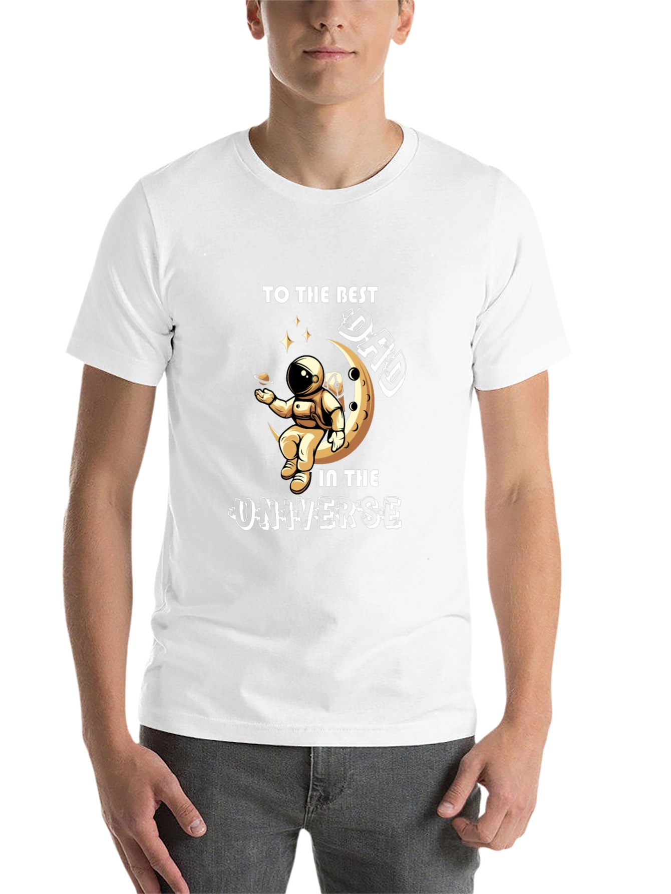Best Dad in the Universe Graphic T-Shirt