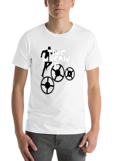 Time Machine Graphic Tee - Stylish Black Cotton T-Shirt