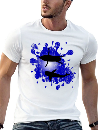 Shark Splash Tee - Unique Graphic T-Shirt