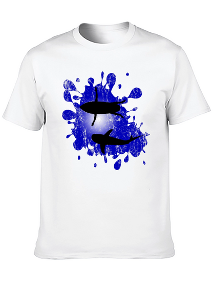 Shark Splash Tee - Unique Graphic T-Shirt