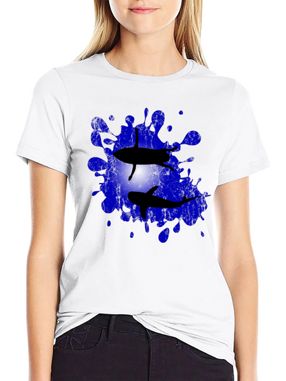 Shark Splash Tee - Unique Graphic T-Shirt