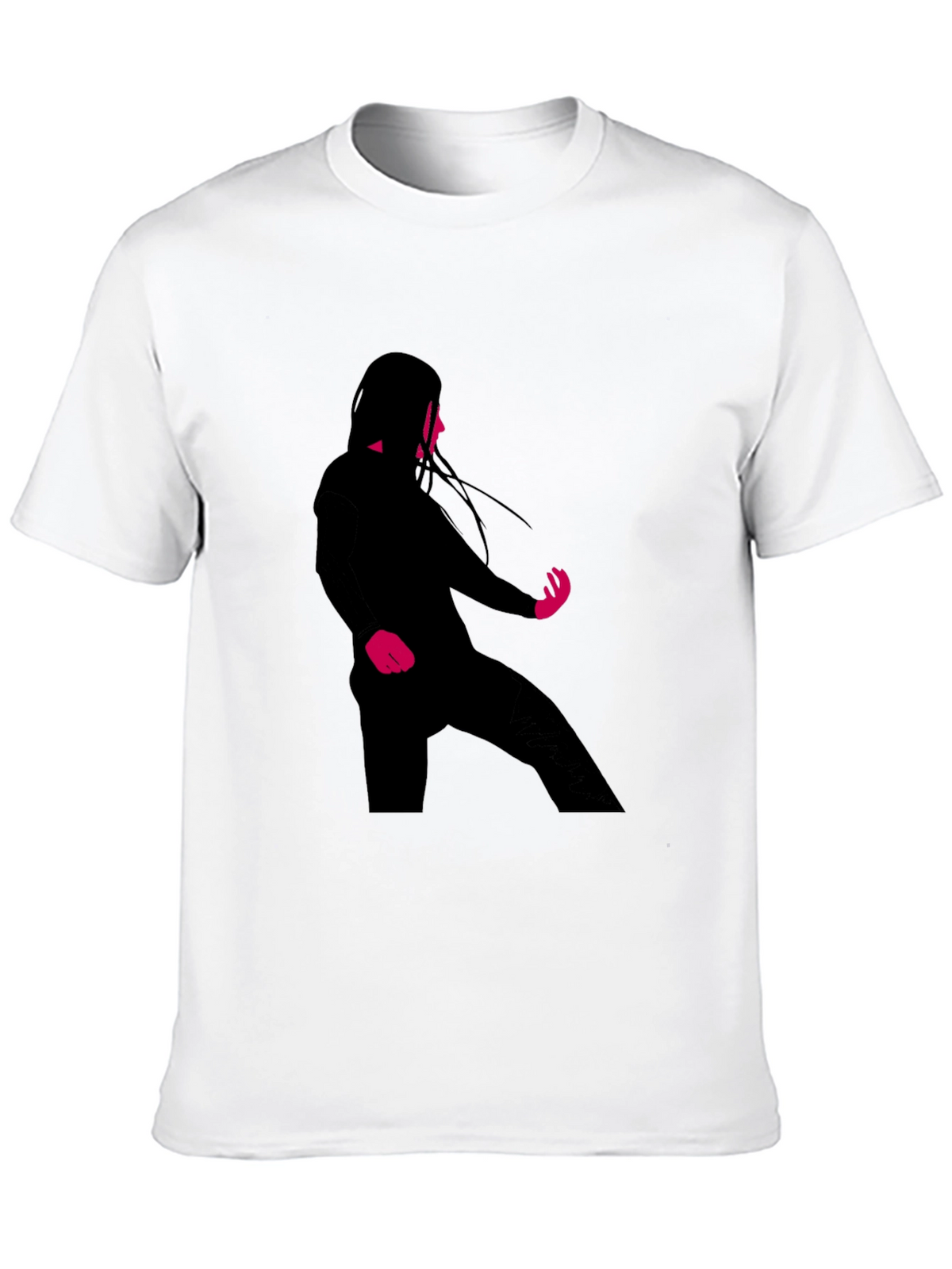 Silhouette Graphic Black Crew Neck T-Shirt