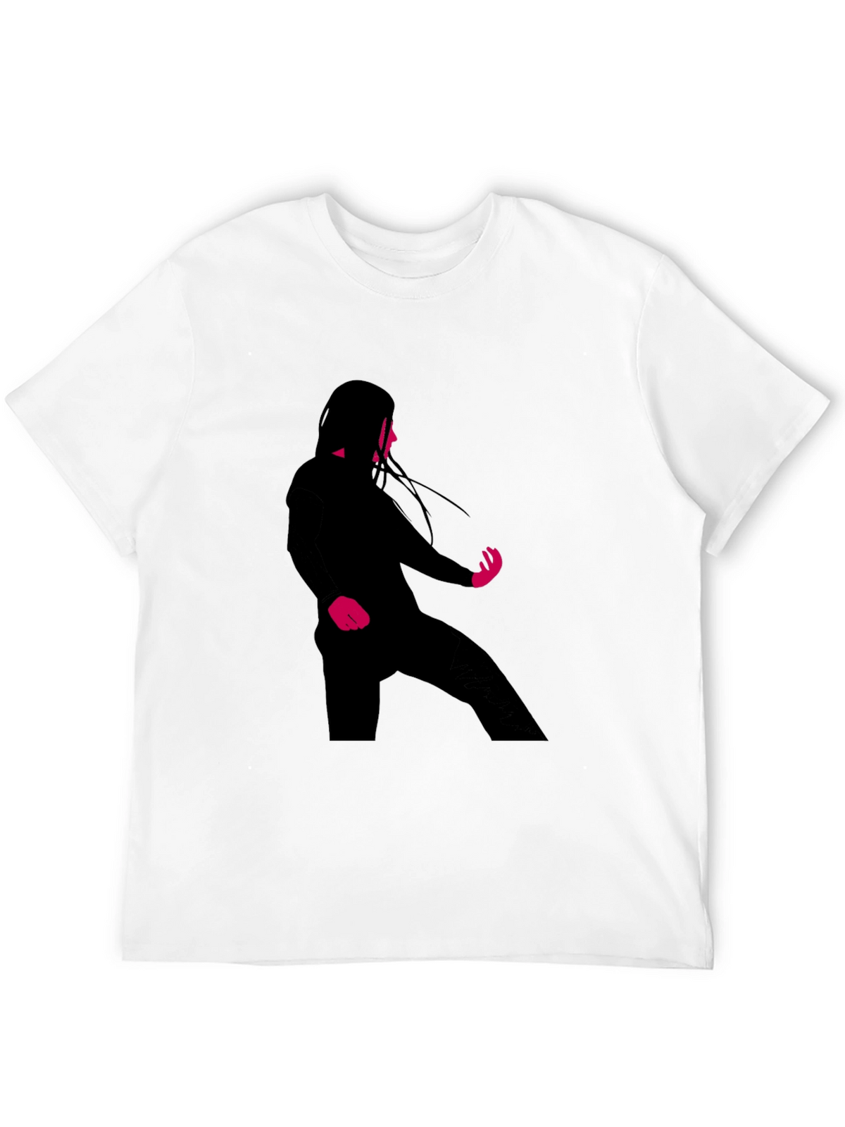 Silhouette Graphic Black Crew Neck T-Shirt