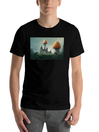 Mushroom Castle Black T-Shirt