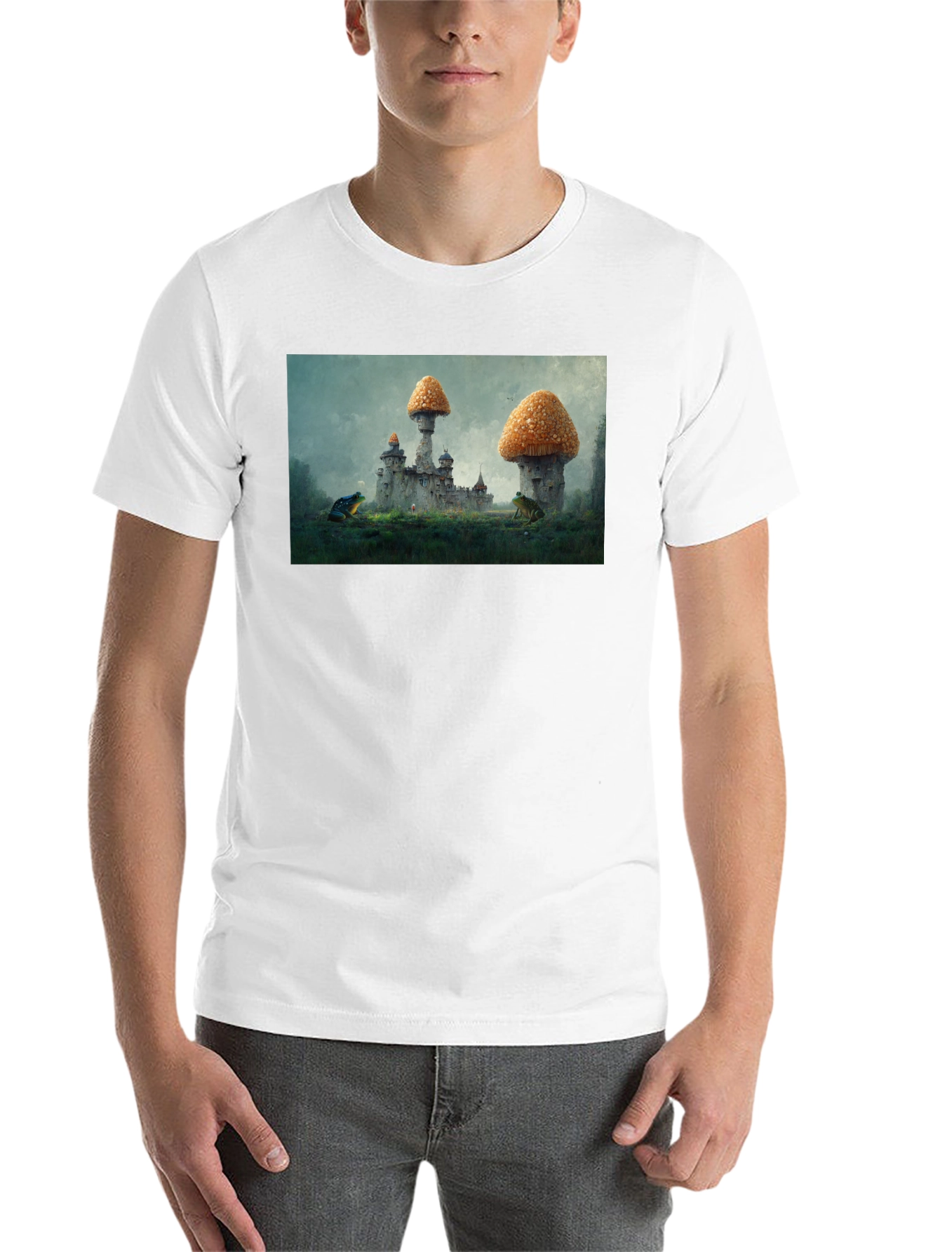 Mushroom Castle Black T-Shirt