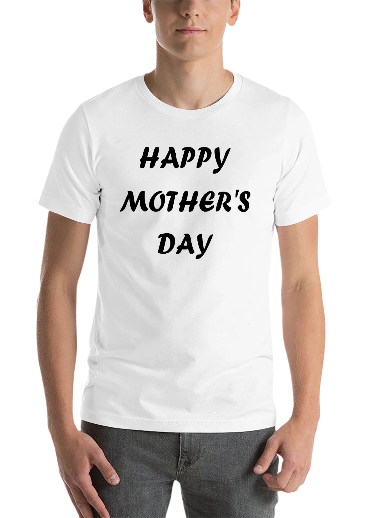 Happy Mothers Day T-Shirt - Black