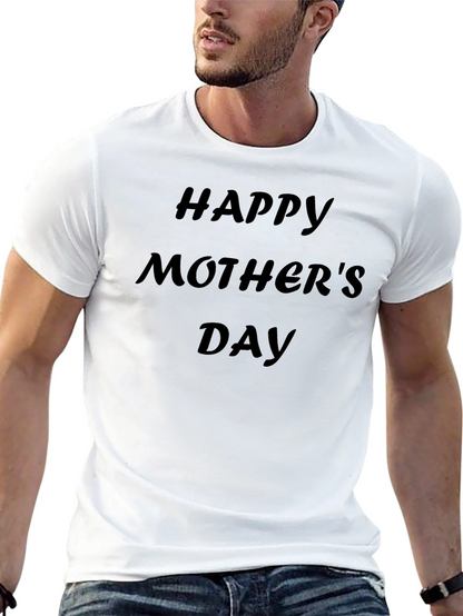 Happy Mothers Day T-Shirt - Black