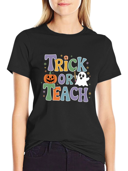 Trick or Teach Halloween Teacher T-Shirt