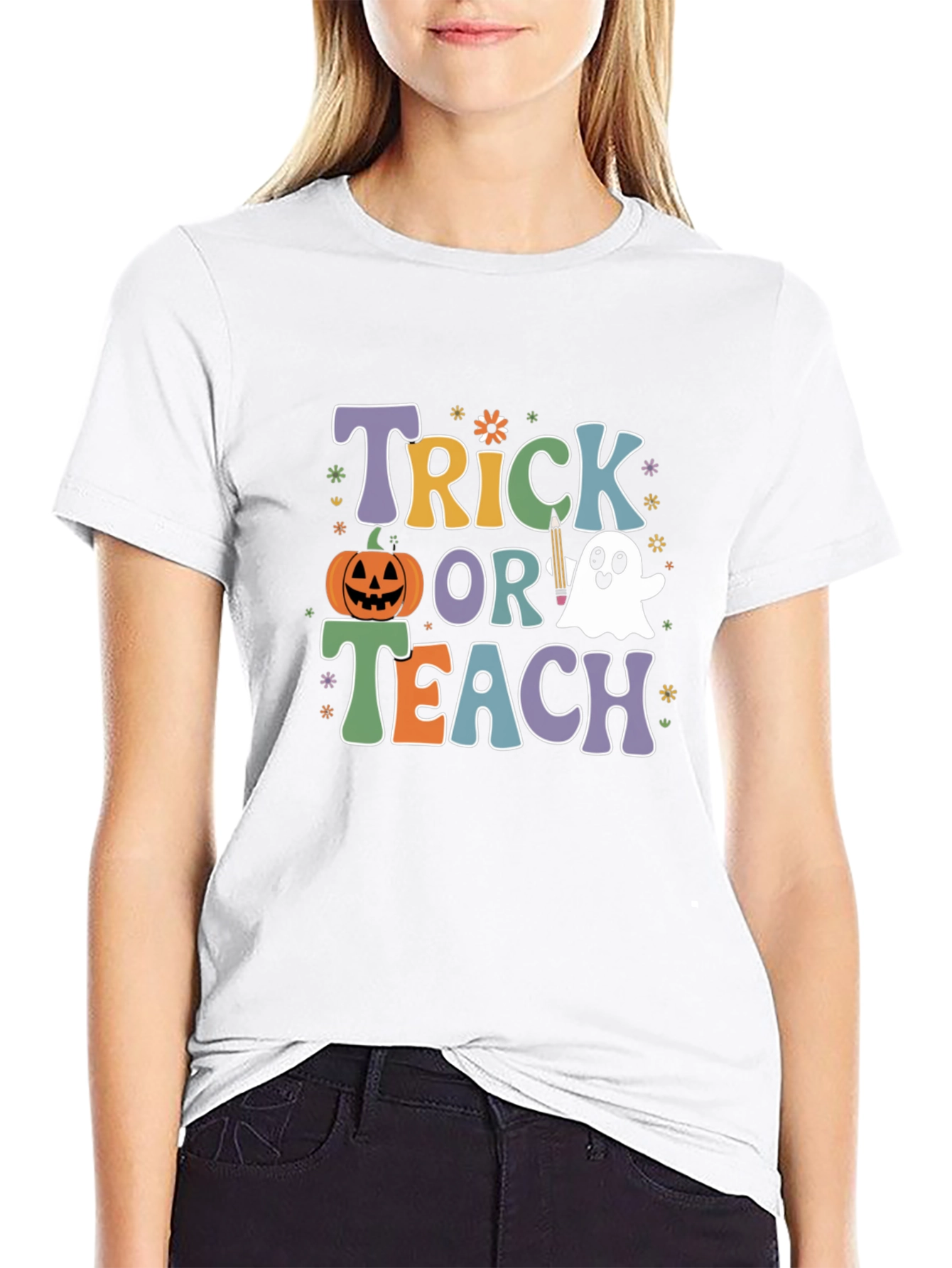 Trick or Teach Halloween Teacher T-Shirt