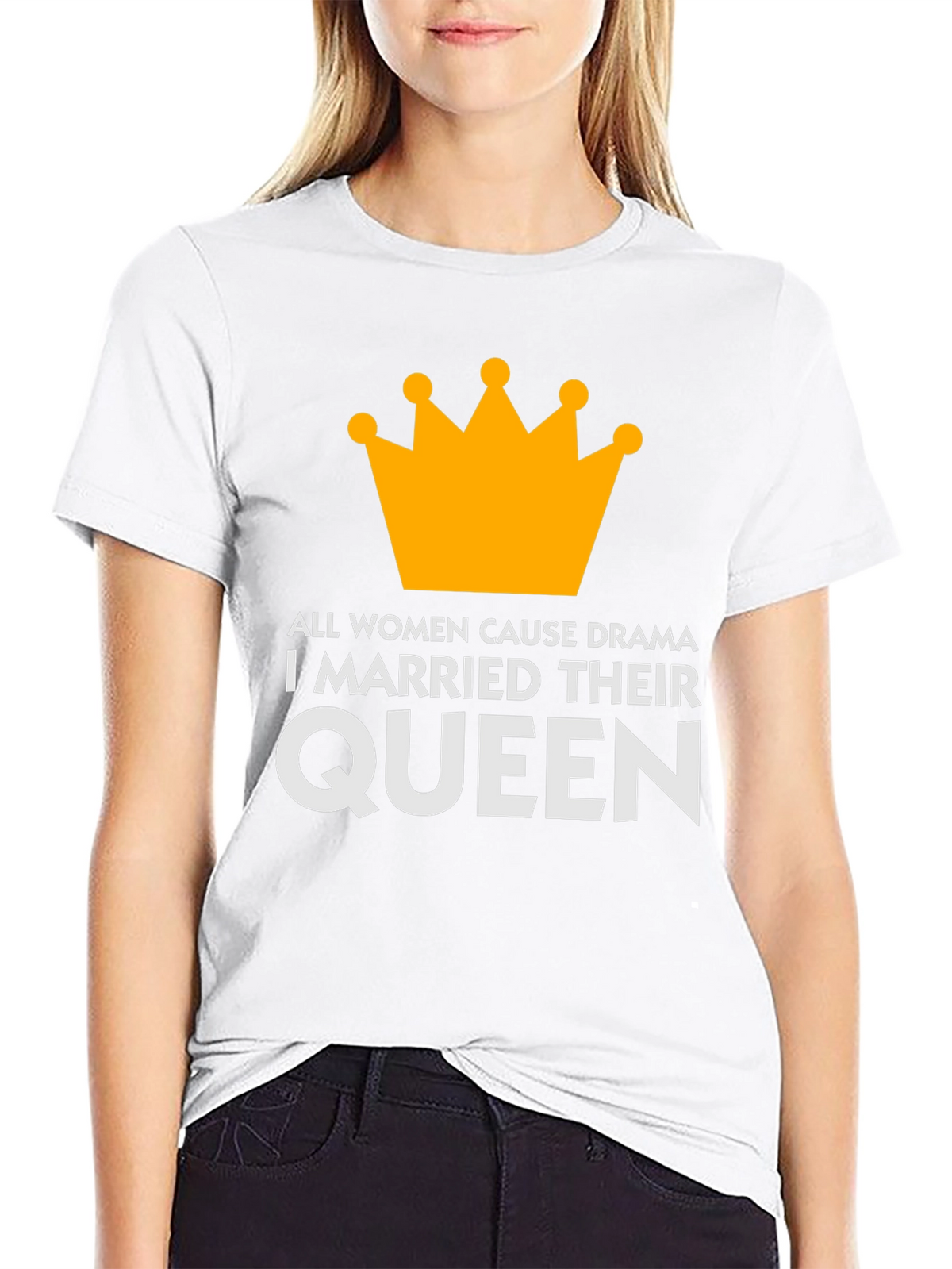 Queen T-Shirt: Humorous Marital Statement Tee
