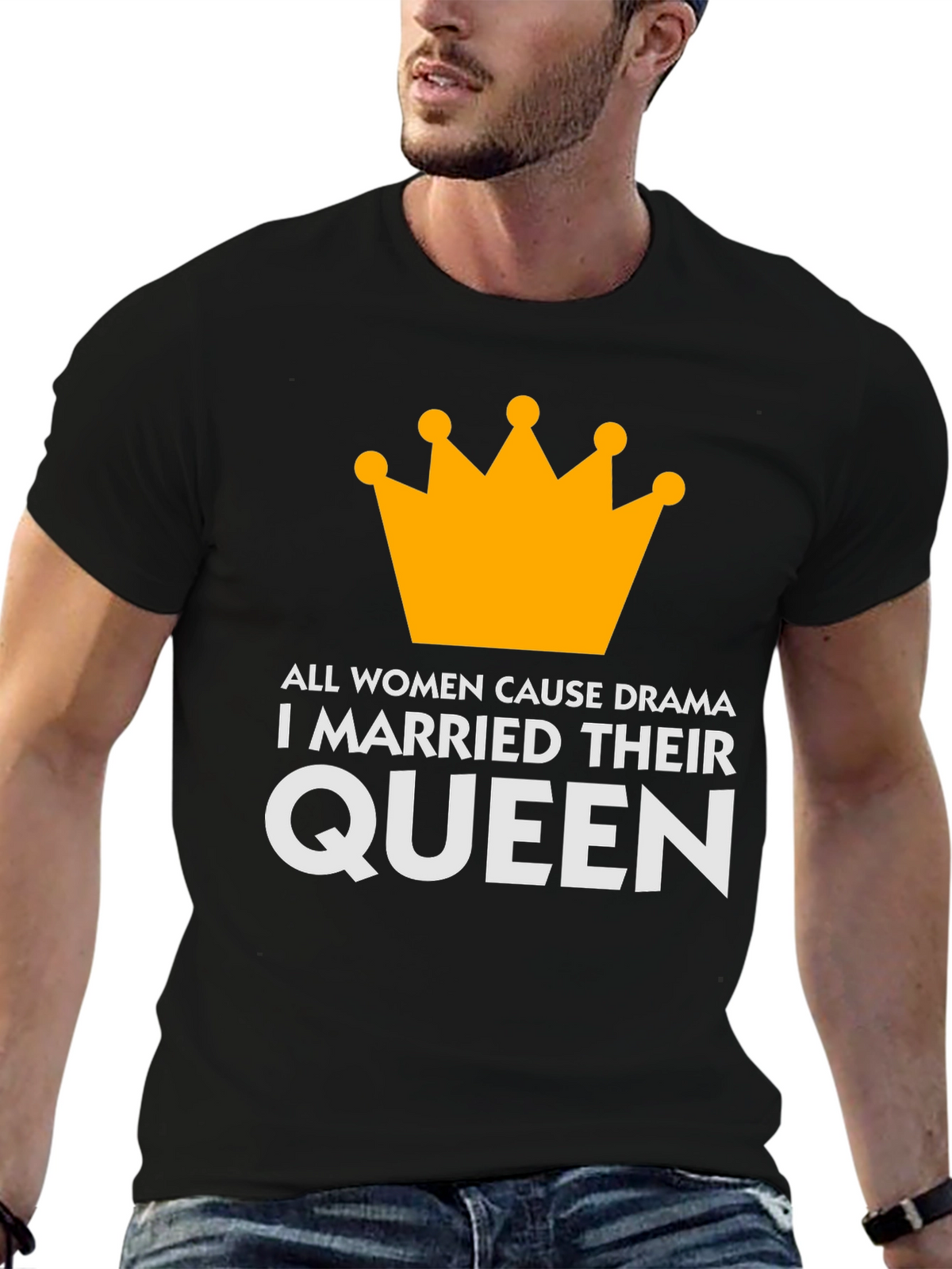 Queen T-Shirt: Humorous Marital Statement Tee