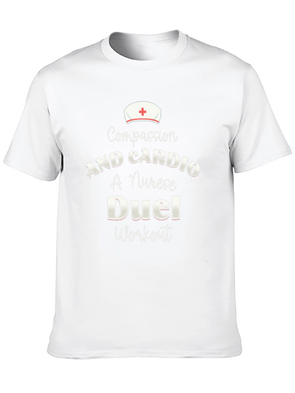 Compassion & Cardio Nurse Workout T-Shirt