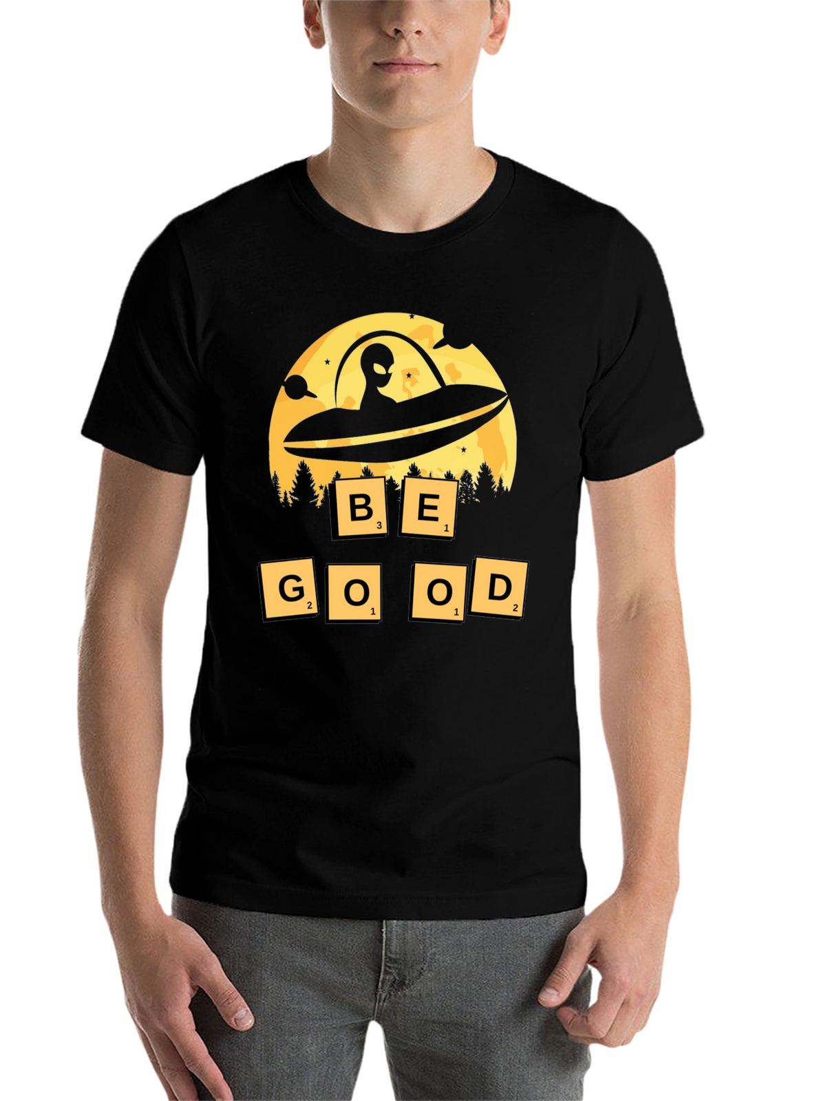 Be Good Alien UFO Graphic Tee