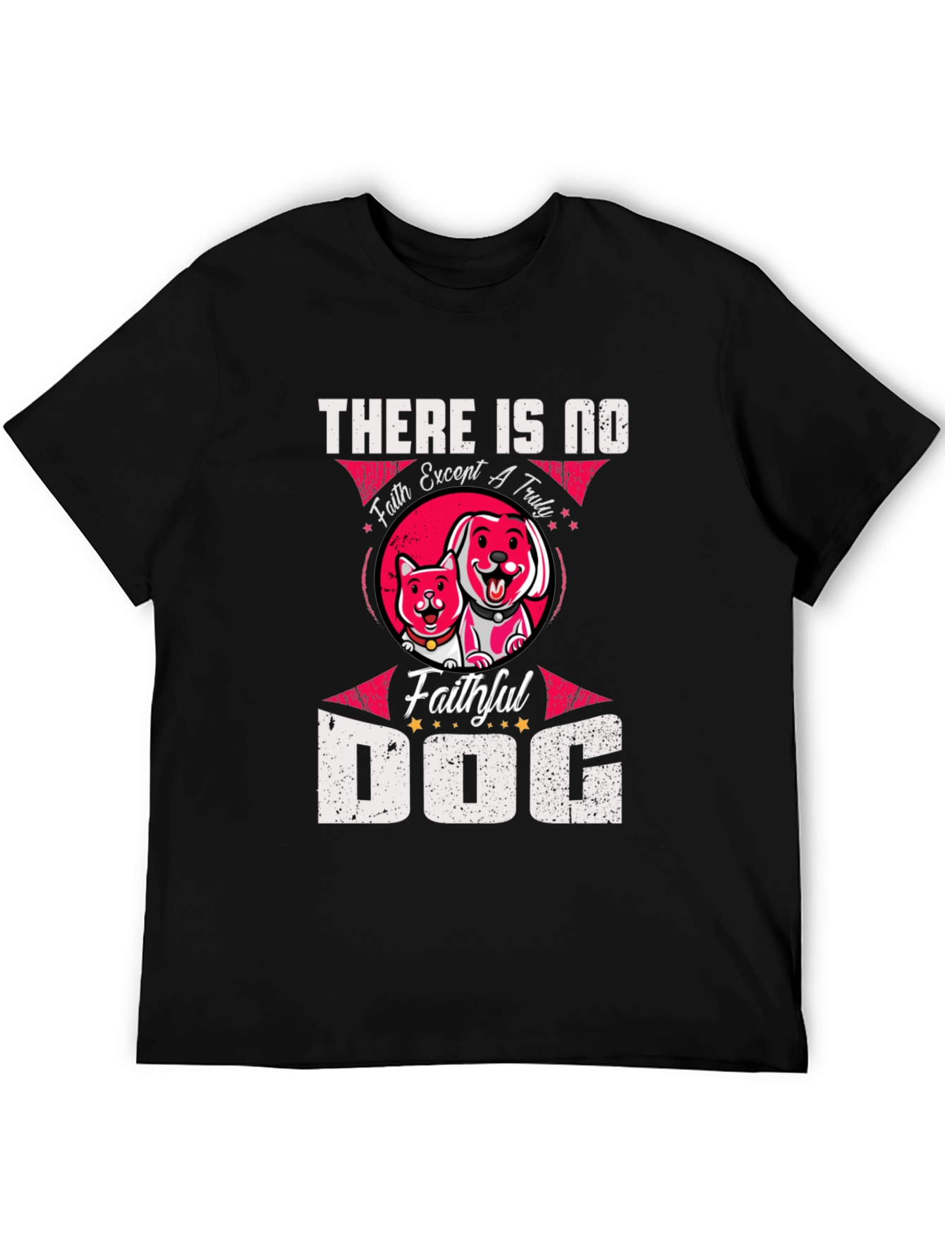Faithful Dog Graphic T-Shirt - Unisex Black Tee
