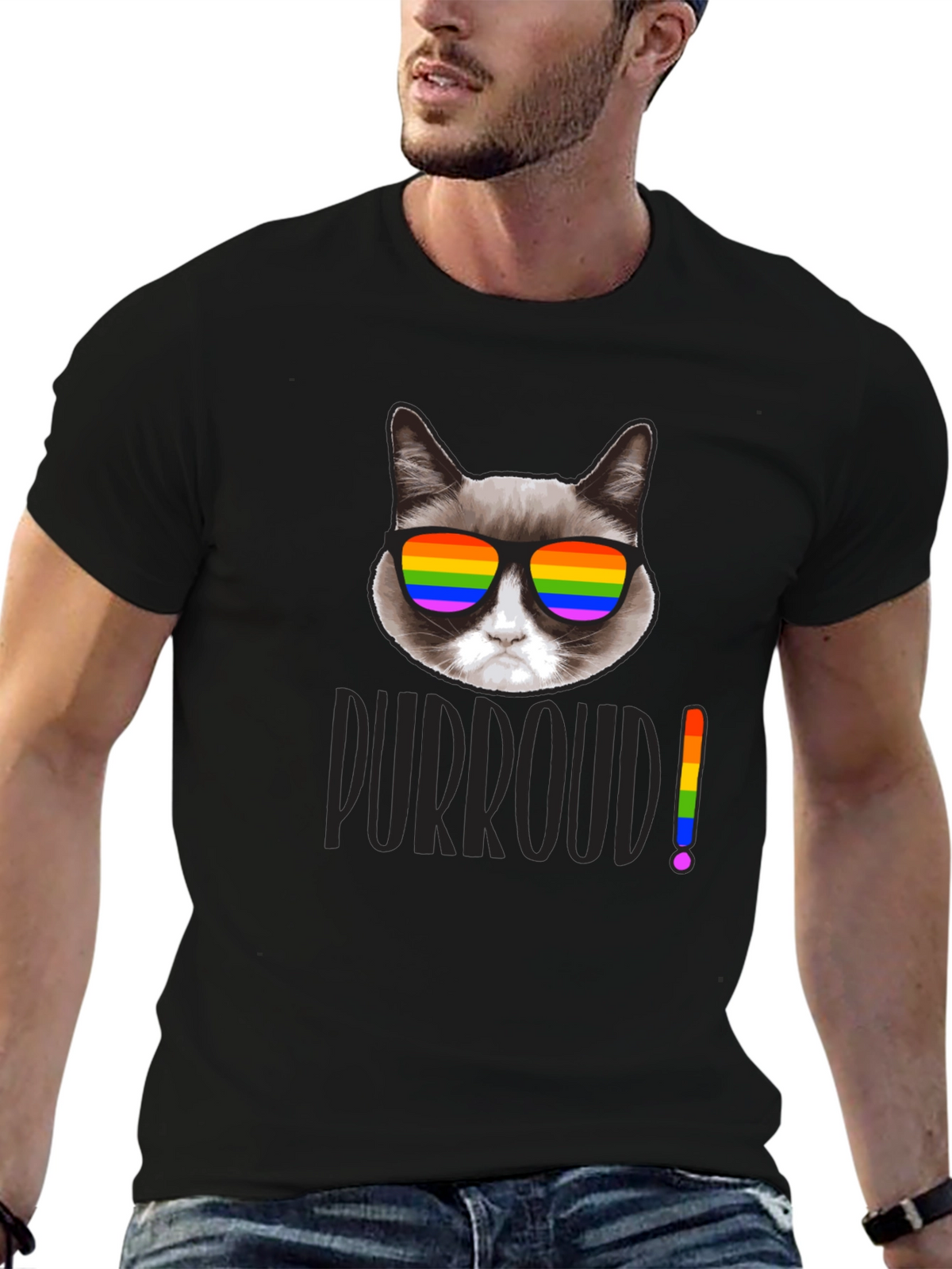 Grumpy Cat Purroud Pride T-Shirt
