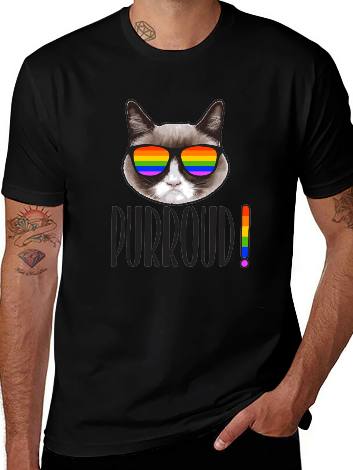 Grumpy Cat Purroud Pride T-Shirt