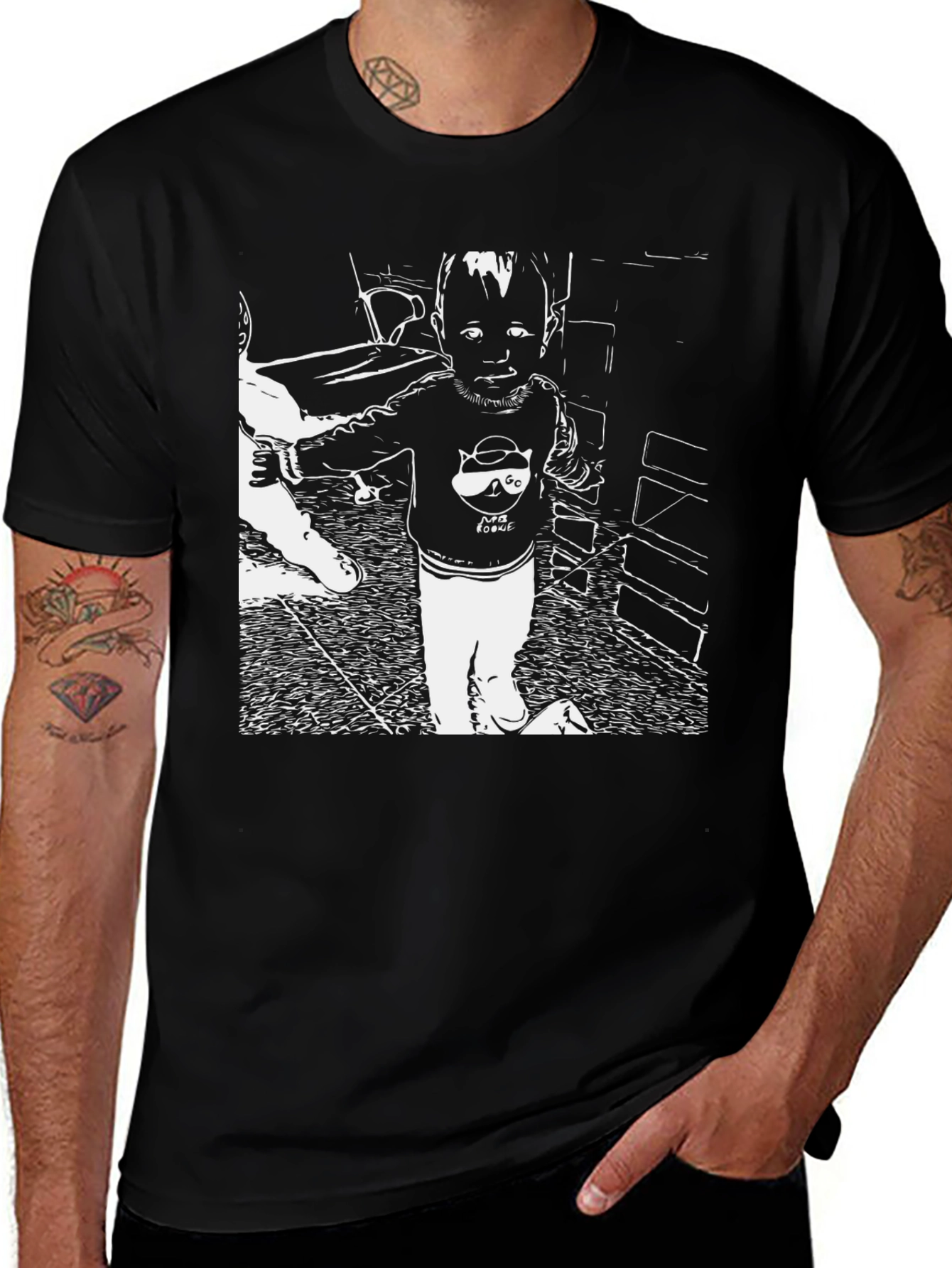 Graphic Print T-Shirt: Cute Baby Design