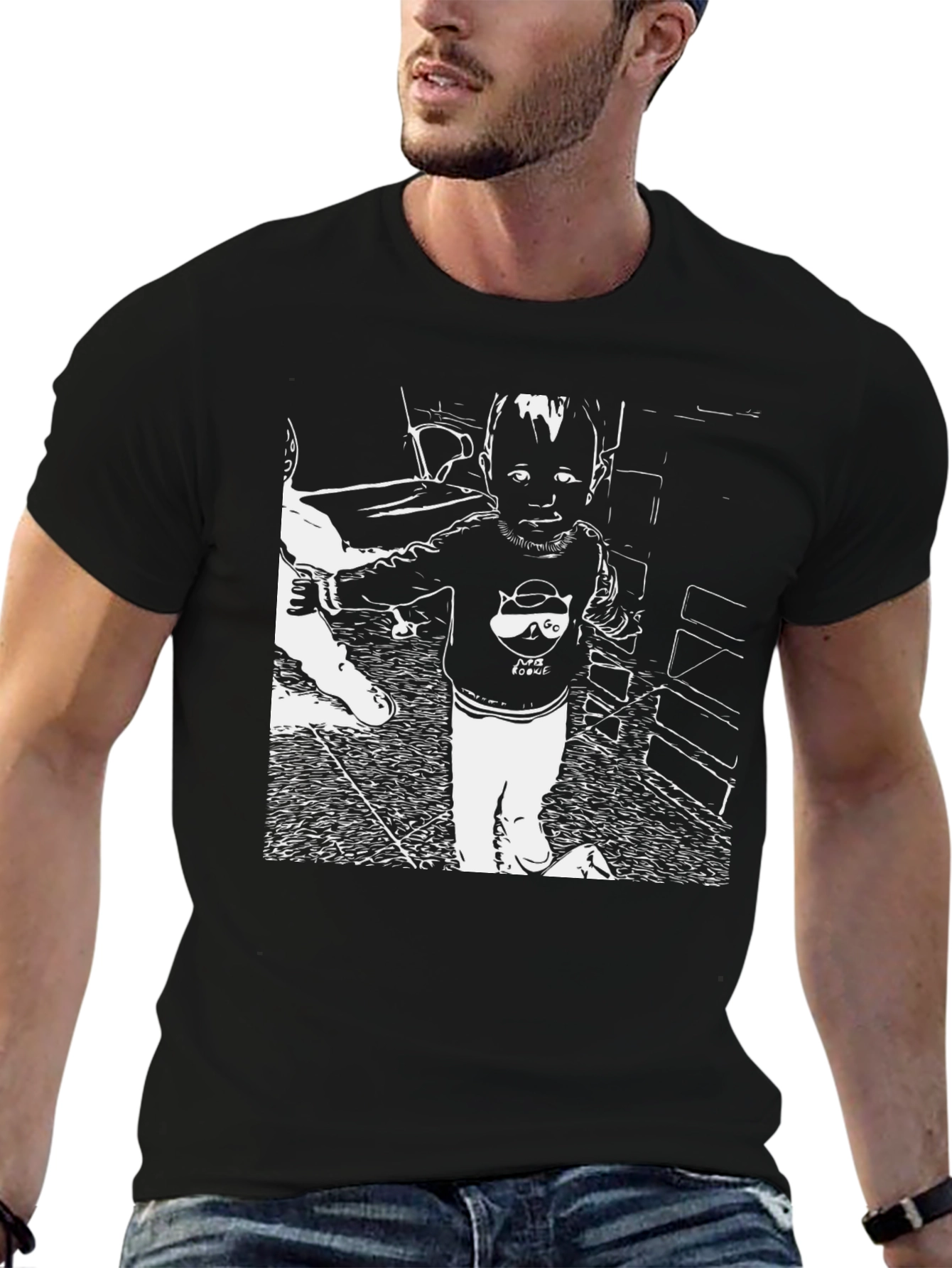 Graphic Print T-Shirt: Cute Baby Design