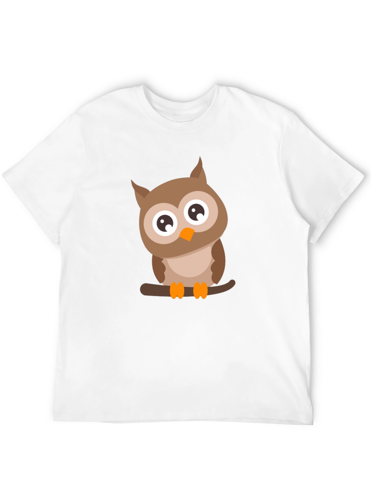 Mens Black Owl Graphic Tee
