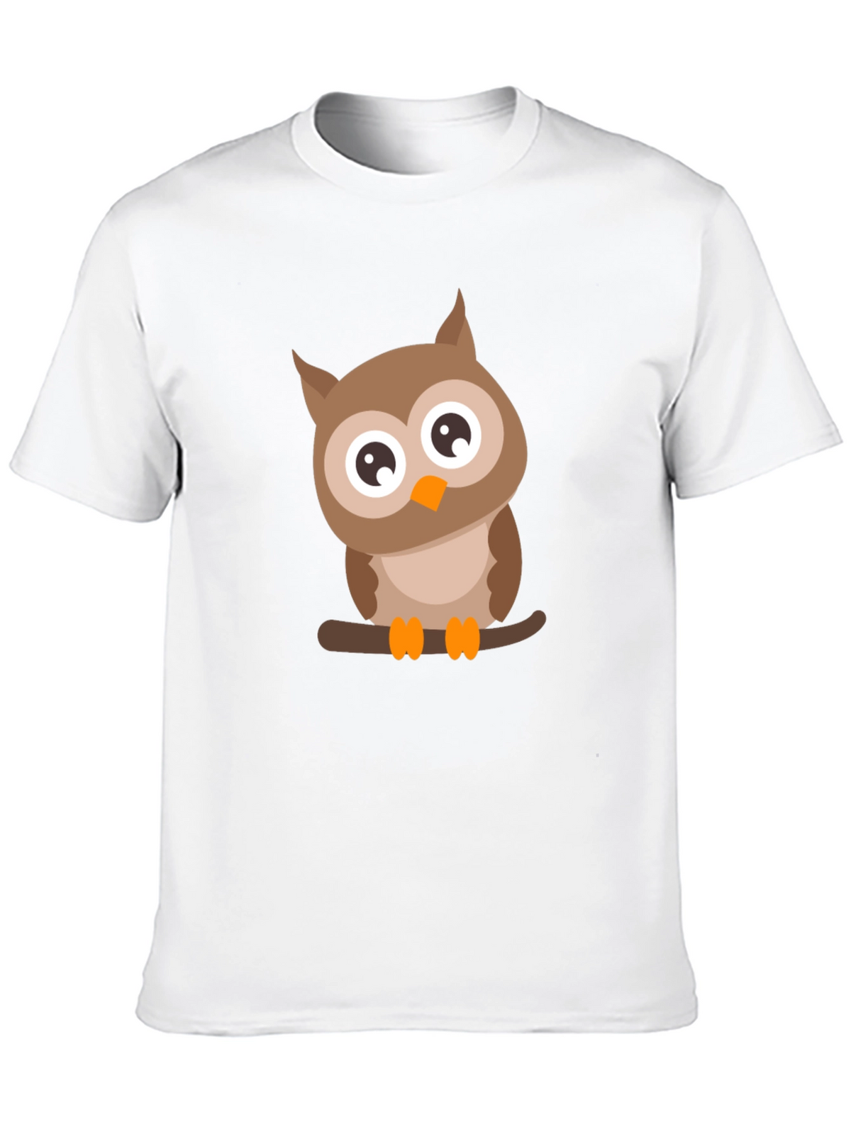 Mens Black Owl Graphic Tee