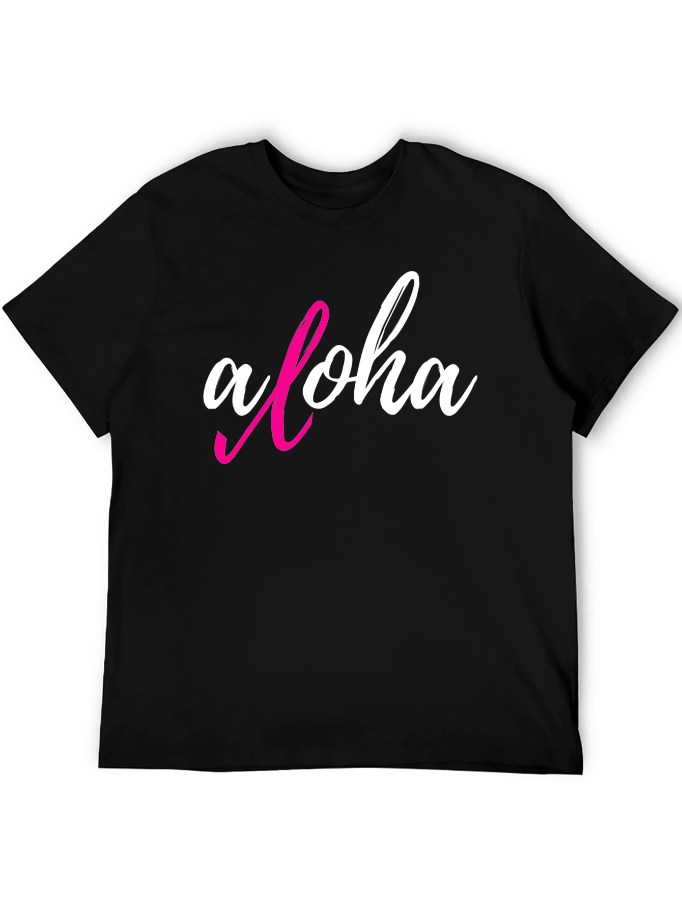 Aloha Graphic T-Shirt - Casual Black Tee