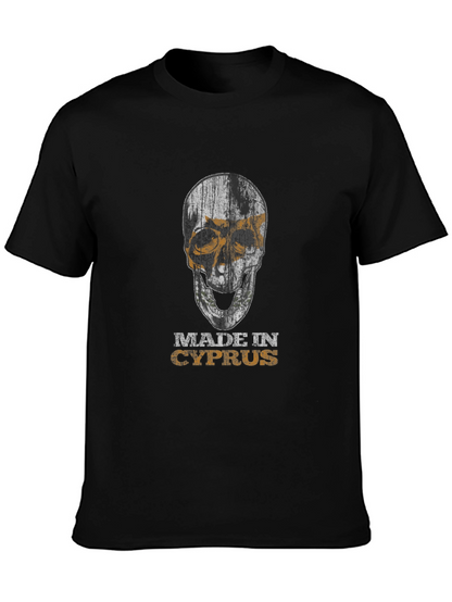 Made in Cyprus Skull Graphic T-Shirt
