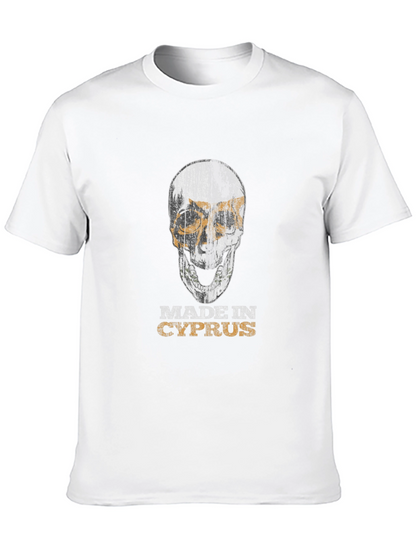 Made in Cyprus Skull Graphic T-Shirt