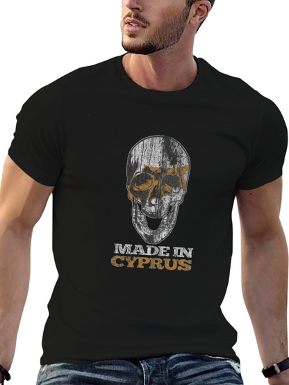 Made in Cyprus Skull Graphic T-Shirt