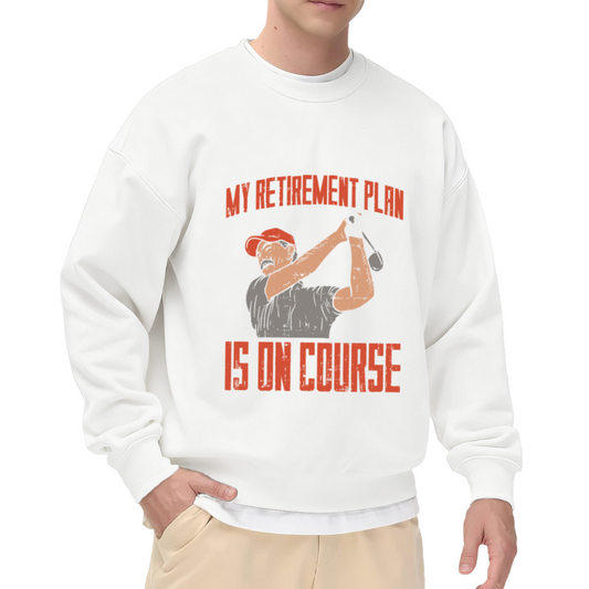 My Retirement Plan Is On Course Golf Lover Vintage Crewneck Sweatshirt